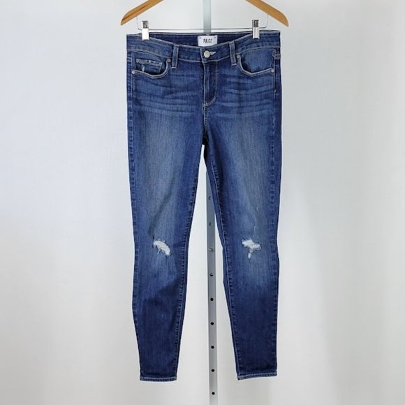 PAIGE Denim - PAIGE  distressed verdugo ankle jeans blue Sz 31